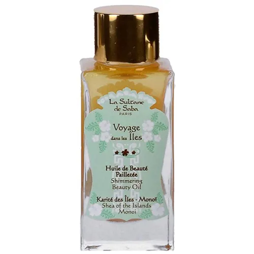 Мерцающее масло для красоты кожи лица «монои» La Sultane De Saba Shimmering Beauty Oil Shea Of The Islands Monoi, 100 мл.