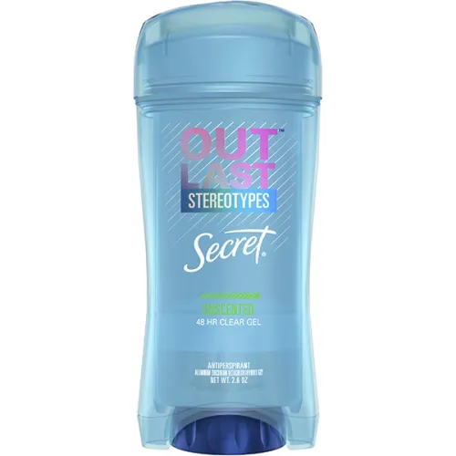 Гелевый дезодорант-антиперспирант «без запаха» Secret Outlast Unscented Clear Gel Antiperspirant, 73 г.
