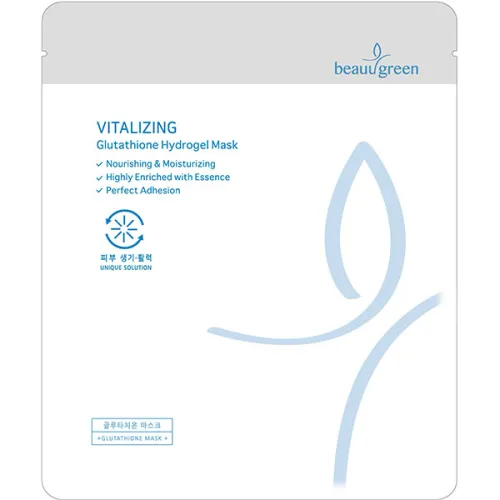 Антиоксидантна гідрогелева маска для обличчя Beauugreen Antioxidant Glutathione Hydrogel Mask з глутатіоном, 30 мл.