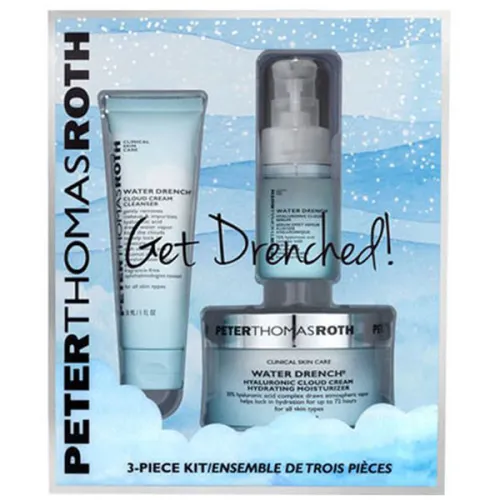 Набір для очищення шкіри обличчя Peter Thomas Roth Get Drenched 3 Piece Kit з гіалуроновою кислотою