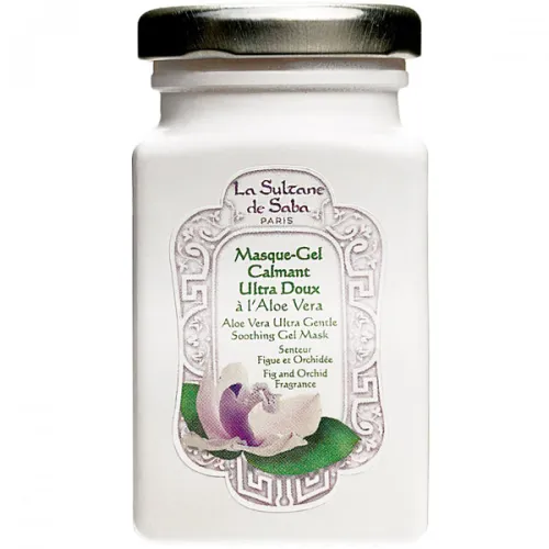 Зволожуюча маска для обличчя «алое, інжир та орхідея» La Sultane De Saba Aloe Vera Ultra Gentle Soothing Gel Mask, 100 мл.