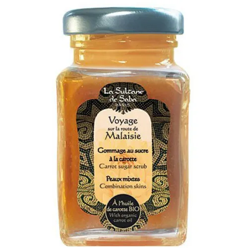 Малазийский морковный cахарный cкраб для лица La Sultane De Saba Malaysian Carrot Sugar Face Scrub, 100 г.
