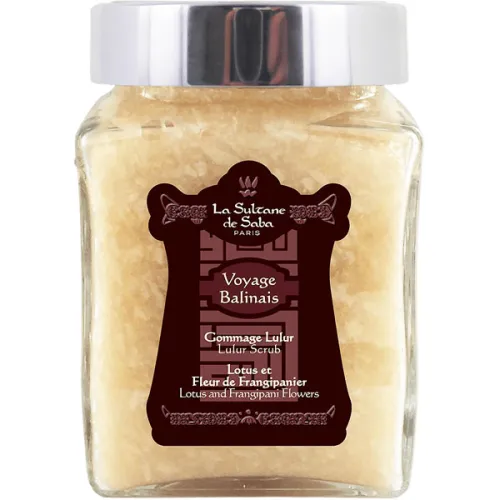 Скраб для тела «лотос, франжипани и лулур» La Sultane De Saba Lotus & Frangipani Flower Lulur Exfoliant Scrub, 300 г.