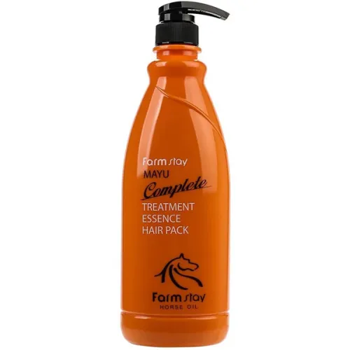 Лікувальна маска для волосся FarmStay Mayu Complete Treatment Essence Hair Pack з кінським жиром, 1000 мл.
