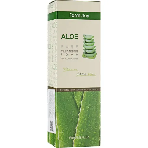 Пенка для умывания FarmStay Aloe Pure Cleansing Foam, 180 мл. - вид 2