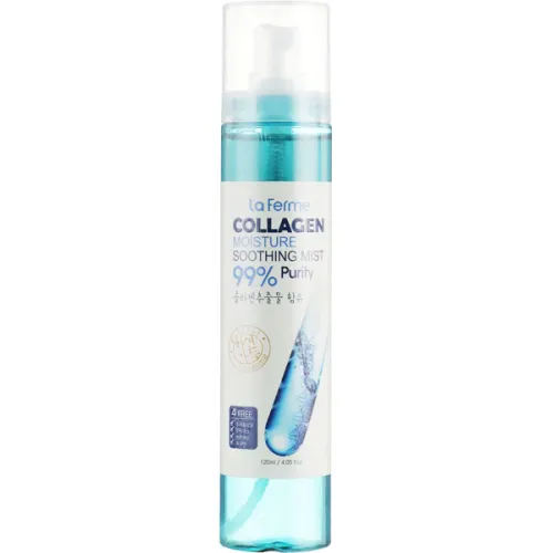 Увлажняющий и успокаивающий мист FarmStay La Ferme Collagen Moisture Soothing Mist с коллагеном, 120 мл.