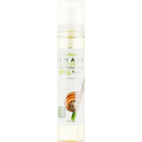 Зволожуючий і заспокійливий міст FarmStay La Ferme Snail Moisture Soothing Mist з муцином равлика, 120 мл.