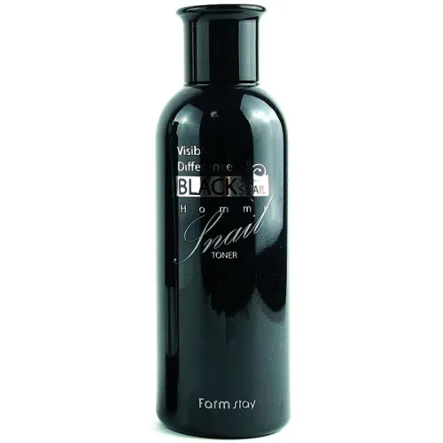 Тонер для обличчя FarmStay Visible Difference Homme Black Snail Toner з муцином чорного равлика, 200 мл.
