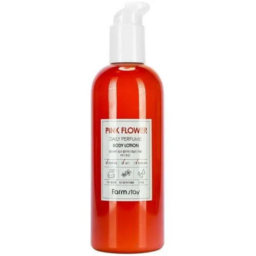 Зволожуючий лосьйон для тіла FarmStay Pink Flower Daily Perfume Body Lotion з квітковими екстрактами, 330 мл.