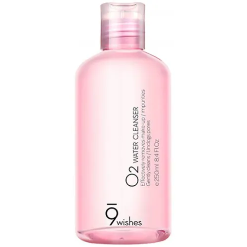 Очищающая вода для лица 9 Wishes O2 Water Cleanser, 250 мл.