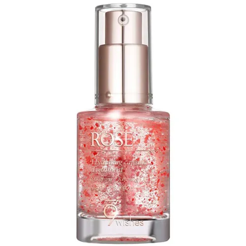 Увлажняющая эссенция для лица 9 Wishes Rose Capsule Essence с экстрактом розы, 30 мл.