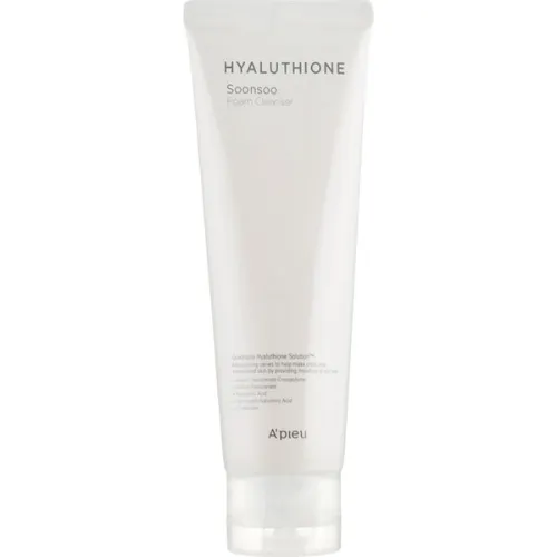 Очищающая пенка для лица A’pieu Hyaluthione Soonsoo Foam Cleanser с глутатионом и гиалуроновой кислотой, 120 мл.