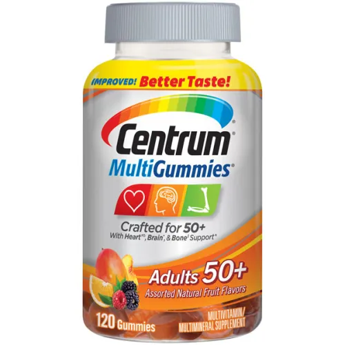 Мультивитаминный жевательный комплекс для людей 50+ Centrum MultiGummies Adults 50 + Vitamins B12 D E