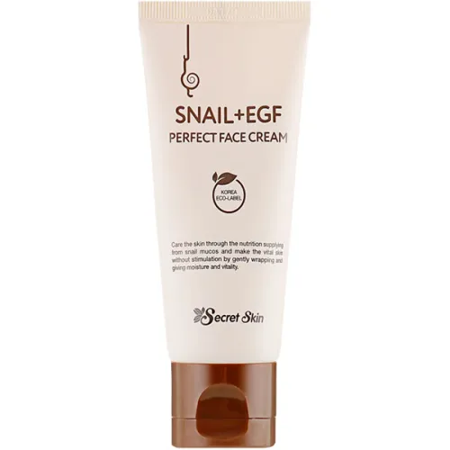 Крем для лица Secret Skin Snail+EGF Perfect Face Cream с муцином улитки, 50 г.