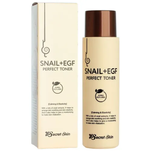 Тонер для лица Secret Skin Snail+EGF Perfect Toner с муцином улитки, 150 мл.