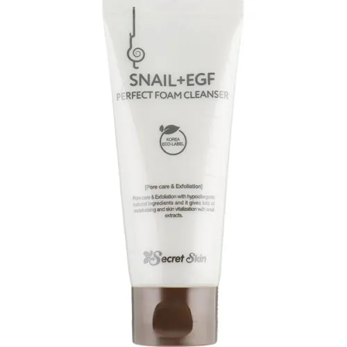 Пенка для умывания Secret Skin Snail+EGF Perfect Foam Cleanser с муцином улитки, 100 мл.