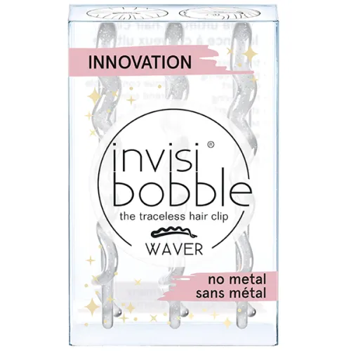 Заколка для волосся «прозора Invisibobble Waver Sparks Flying з блискітками»
