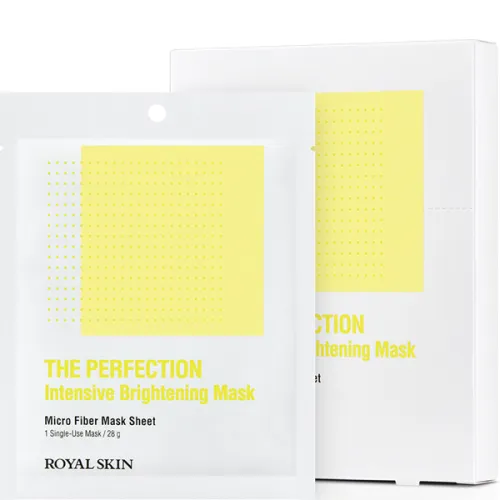 Інтенсивно-вирівнююча тон маска Royal Skin The Perfection Intensive Brightening Mask з мікрофібри, 28 г.
