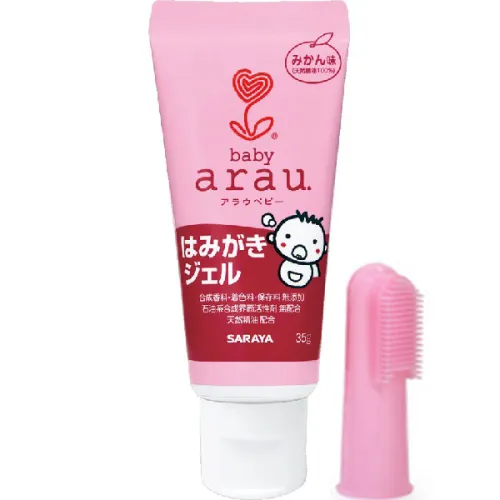 Дитяча зубна гель-паста Arau Baby Tooth Gel & Fingerbrush з напальчником-щіткою, 35 г.