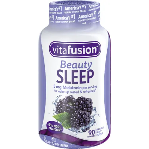 Жевательный мелатонин Vitafusion Beauty Sleep Melatonin Gummies Natural Berry, 5 мг.