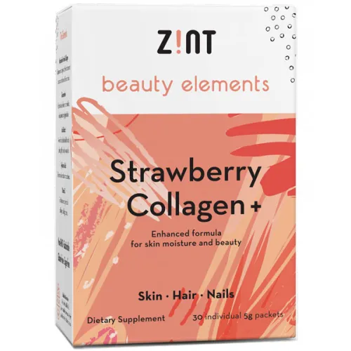 Коллаген Zint Strawberry Collagen со вкусом клубники, 30 шт. х 5 г.