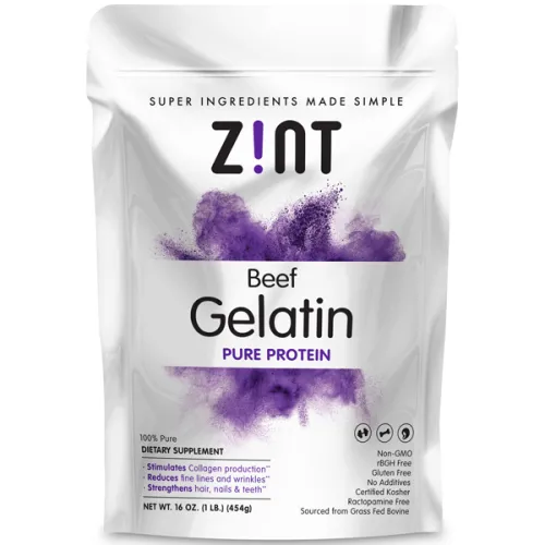 Говяжий желатин Zint Beef Gelatin Pure Protein, 454 г.