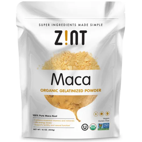 Органический желатинизированный порошок мака Zint Maca Organic Gelatinized Powder, 227 г.