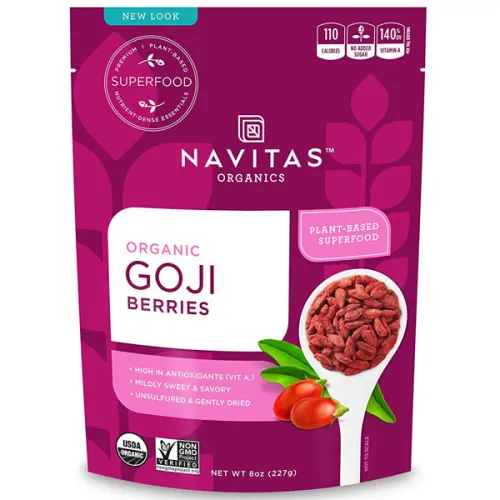 Органические ягоды годжи Navitas Organics Goji Berries, 227 г.