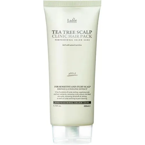 Зміцнююча маска для шкіри голови та волосся La’dor Tea Tree Scalp Hair Pack з екстрактом чайного дерева, 200 мл.