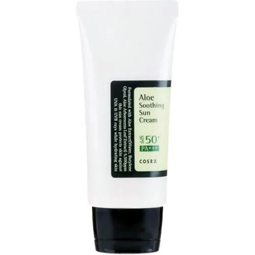 Сонцезахисний крем Cosrx Aloe Soothing Sun Cream SPF50 PA+++ з екстрактом алое, 50 мл.