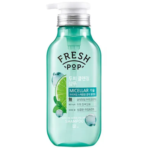 Освіжаючий шампунь Fresh Pop Green Herb Recipe Shampoo з екстрактом м’яти, 500 мл.