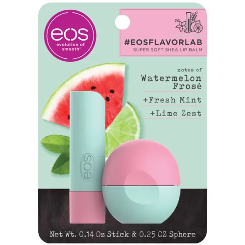 Набір бальзамів для губ «кавун і лайм» EOS Flavorlab Watermelon Frose Lip Balm Sphere and Stick, 7 г. + 4 г.