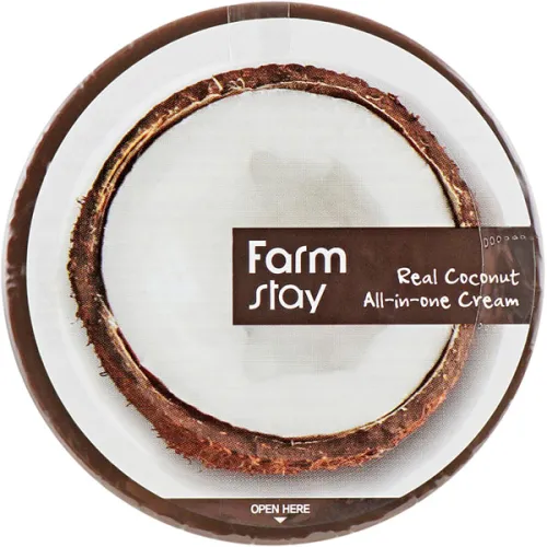 Універсальний живильний крем FarmStay Real Coconut All-In-One Cream з екстрактом кокоса, 300 мл.