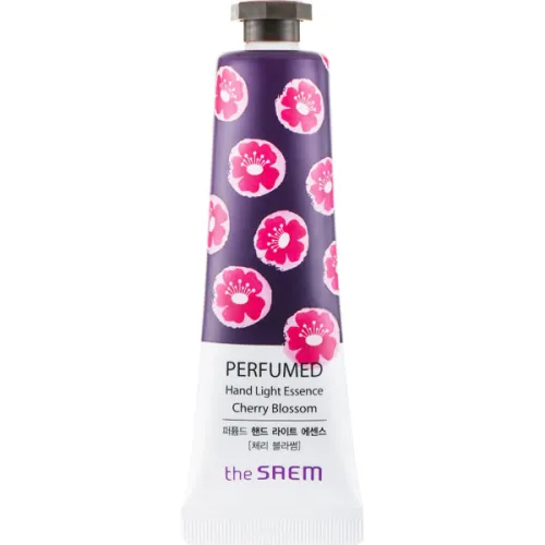 Парфюмированная крем-эссенция для рук The Saem Perfumed Hand Light Essence Cherry Blossom с экстрактом цветов вишни, 30 мл.