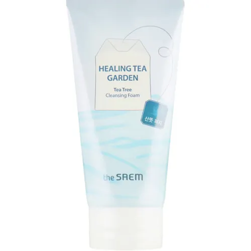Пенка для умывания The Saem Healing Tea Garden Tea Tree Cleansing Foam с экстрактом чайного дерева, 150 мл.