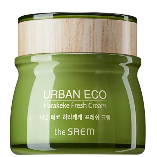 Увлажняющий крем для лица The Saem Urban Eco Harakeke Fresh Cream на основе новозеландского льна, 60 мл.
