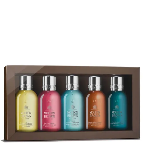 Набор гелей для душа и ванны Molton Brown Iconics Bathing Collection, 5 шт. x 100 мл.