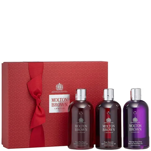Набор гелей для душа и ванны Molton Brown Divine Moments Bathing Gift Set, 3 шт. х 300 мл.