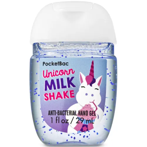 Антибактеріальний гель для рук «ванільний молочний коктейль» Bath and Body Works Unicorn Milk Shake, 29 мл.
