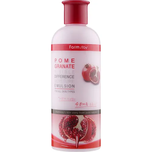 Зволожуюча емульсія для обличчя FarmStay Pomegranate Visible Difference Moisture Emulsion з екстрактом граната, 350 мл.