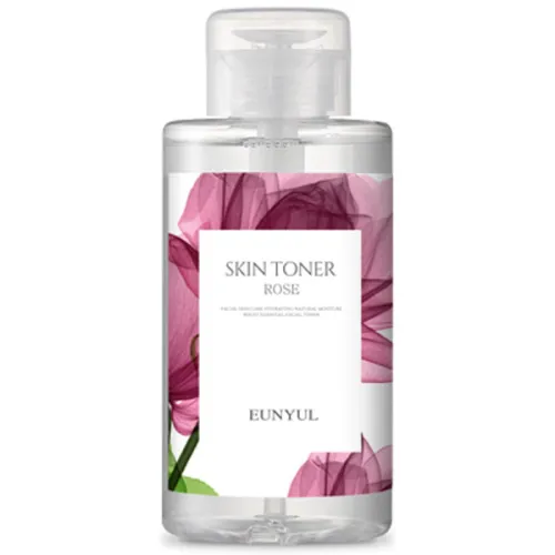 Тонер для лица Eunyul Skin Toner Rose с экстрактом розы, 500 мл.