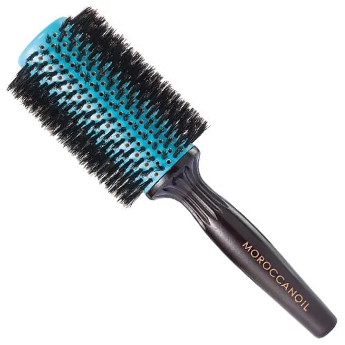 Дерев’яна щітка Moroccanoil Boar Bristle Round Brush з круглою термокерамічною насадкою