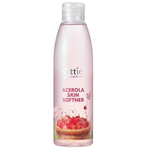 Увлажняющий тонер для лица Ottie Acerola Skin Softner с экстрактом ацеролы, 200 мл.
