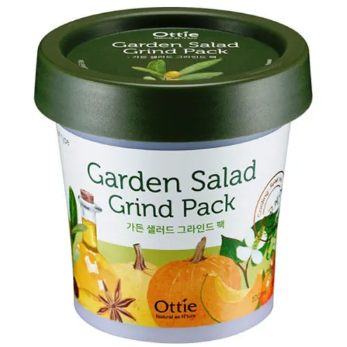 Глиняная маска для яркости тона кожи лица Ottie Garden Salad Grind Pack, 100 мл.