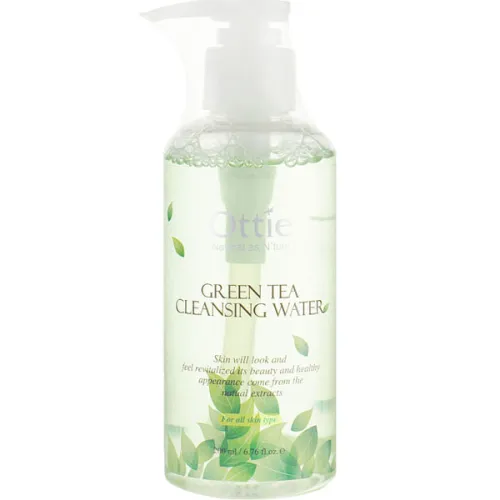 Мицелярная вода для снятия макияжа Ottie Green Tea Cleansing Water с экстрактом зеленого чая, 200 мл.