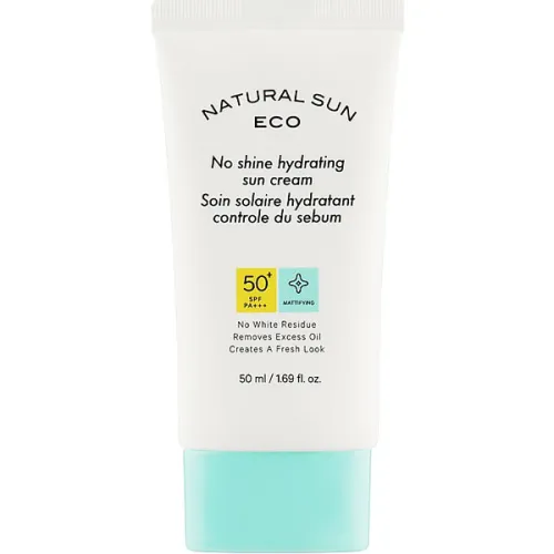 Солнцезащитный увлажняющий и матирующий крем The Face Shop Natural Sun Eco No Shine Hydrating Sun Cream SPF50 PA+++, 50 мл.