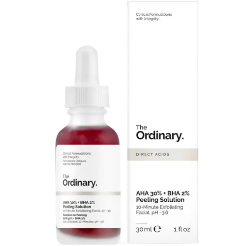 Кислотний пілінг для обличчя The Ordinary AHA 30% + BHA 2% Peeling Solution, 30 мл.