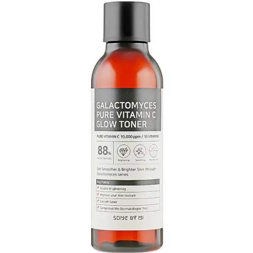 Тонер для сяйва шкіри Some By Mi Galactomyces Pure Vitamin C Glow Toner з вітаміном С та галактомісісом, 200 мл.