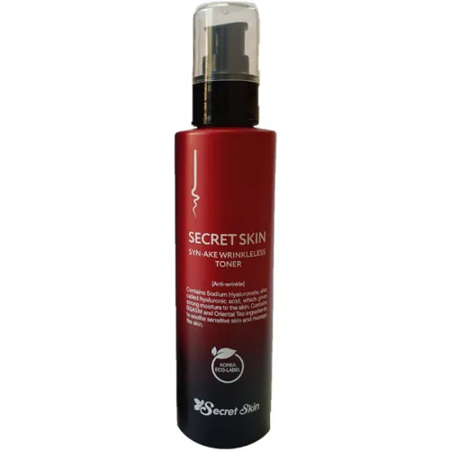 Тонер для лица Secret Skin Syn-Ake Wrinkleless Toner с пептидами змеиного яда, 150 мл.