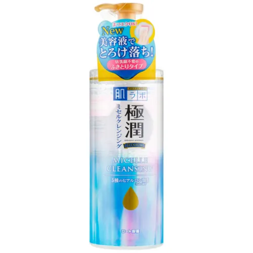 Міцелярна вода Hada Labo Gokujyun Premium Micellar Cleansing з гіалуроновою кислотою, 330 мл.